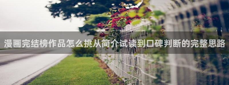 羞羞漫画国产漫画：漫画完结榜作品怎么挑从简介试读到口碑判断的完整思路